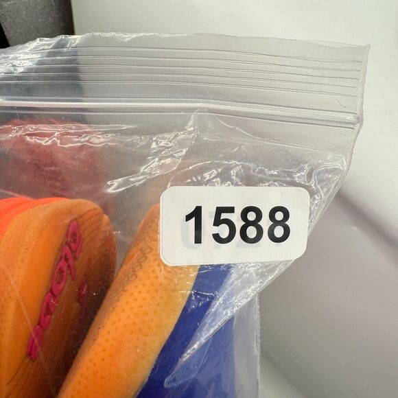 Vibrant Blue and Pink Sneakers with Elastic Lacing - Picture 14 of 14